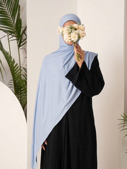 Premium Jersey Hijab - Baby Blue