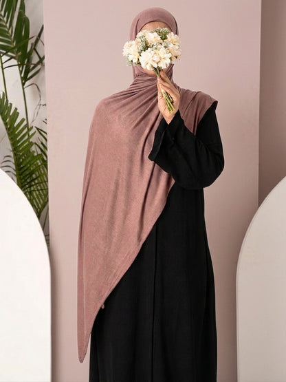 Premium Jersey Hijab - Deep Taupe