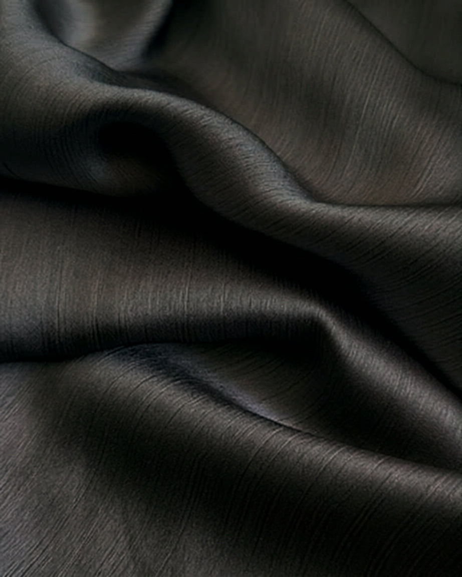 Muna Satin Hijab - Black