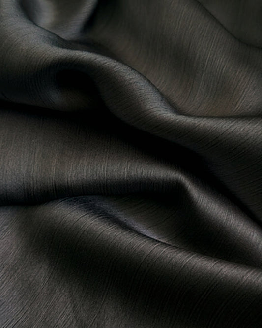 Muna Satin Hijab - Black