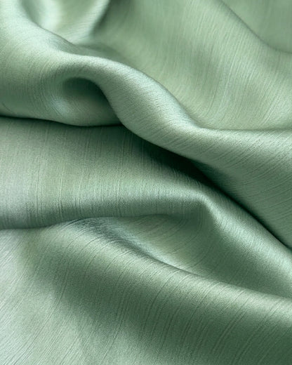 Muna  Satin Crinkle Hijab - Mint Green