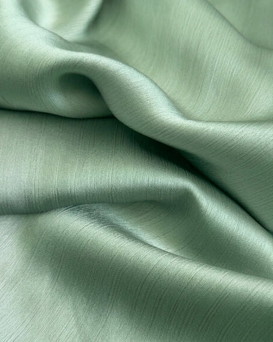 Muna  Satin Crinkle Hijab - Mint Green