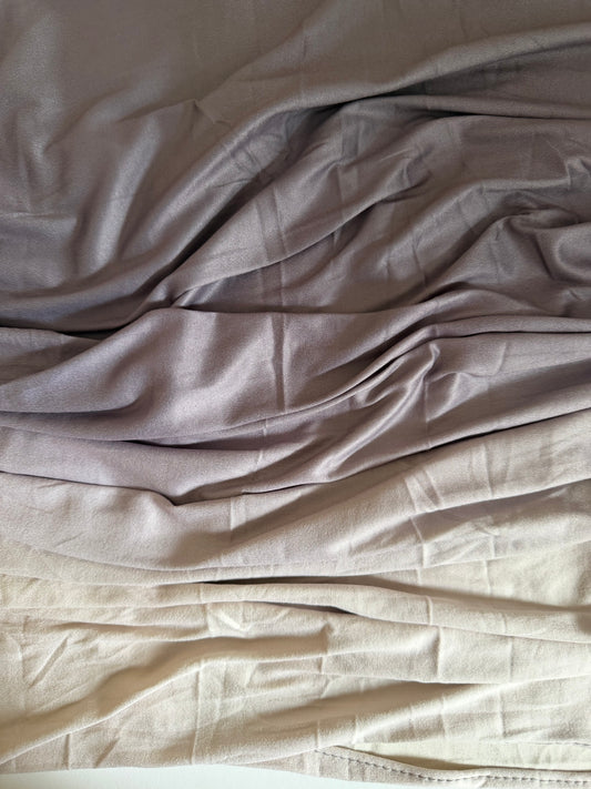 Ombre Jersey Hijab - Cloud Grey
