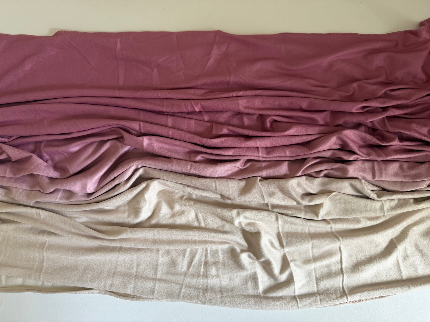 Ombre Jersey Hijab - Peach Blush