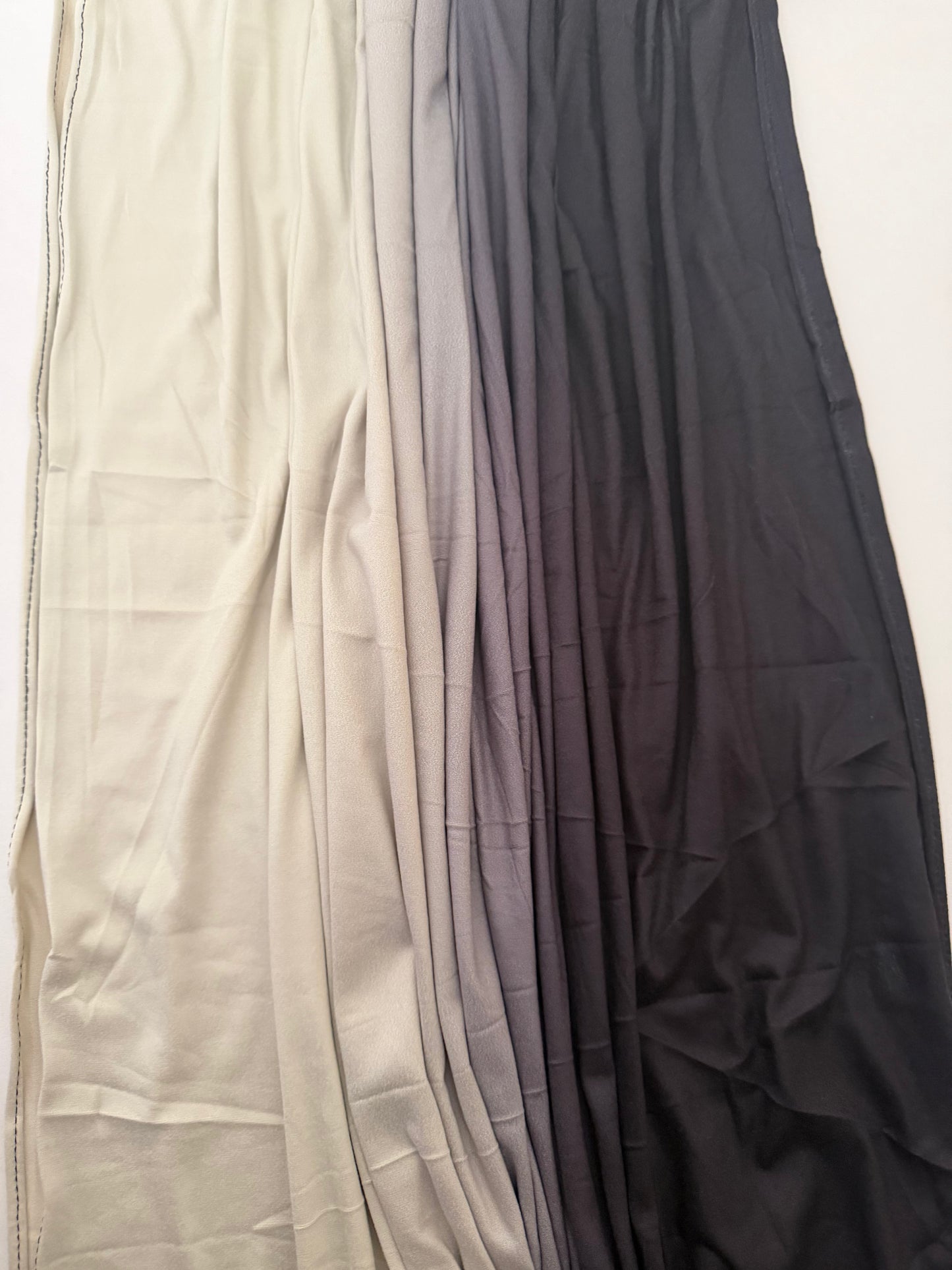 Ombre Jersey Hijab - Charcoal Mist