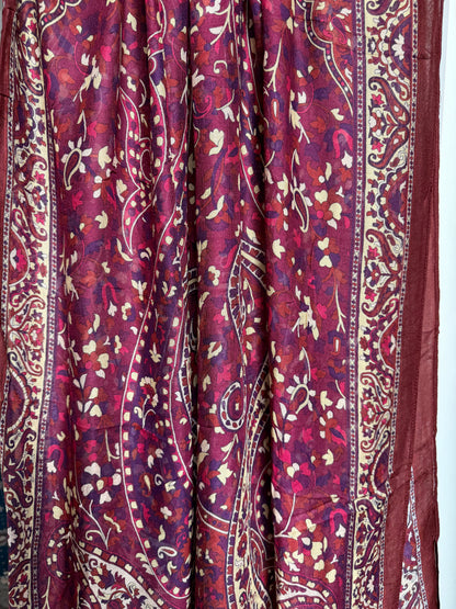 Burgundy Paisley Modal Hijab