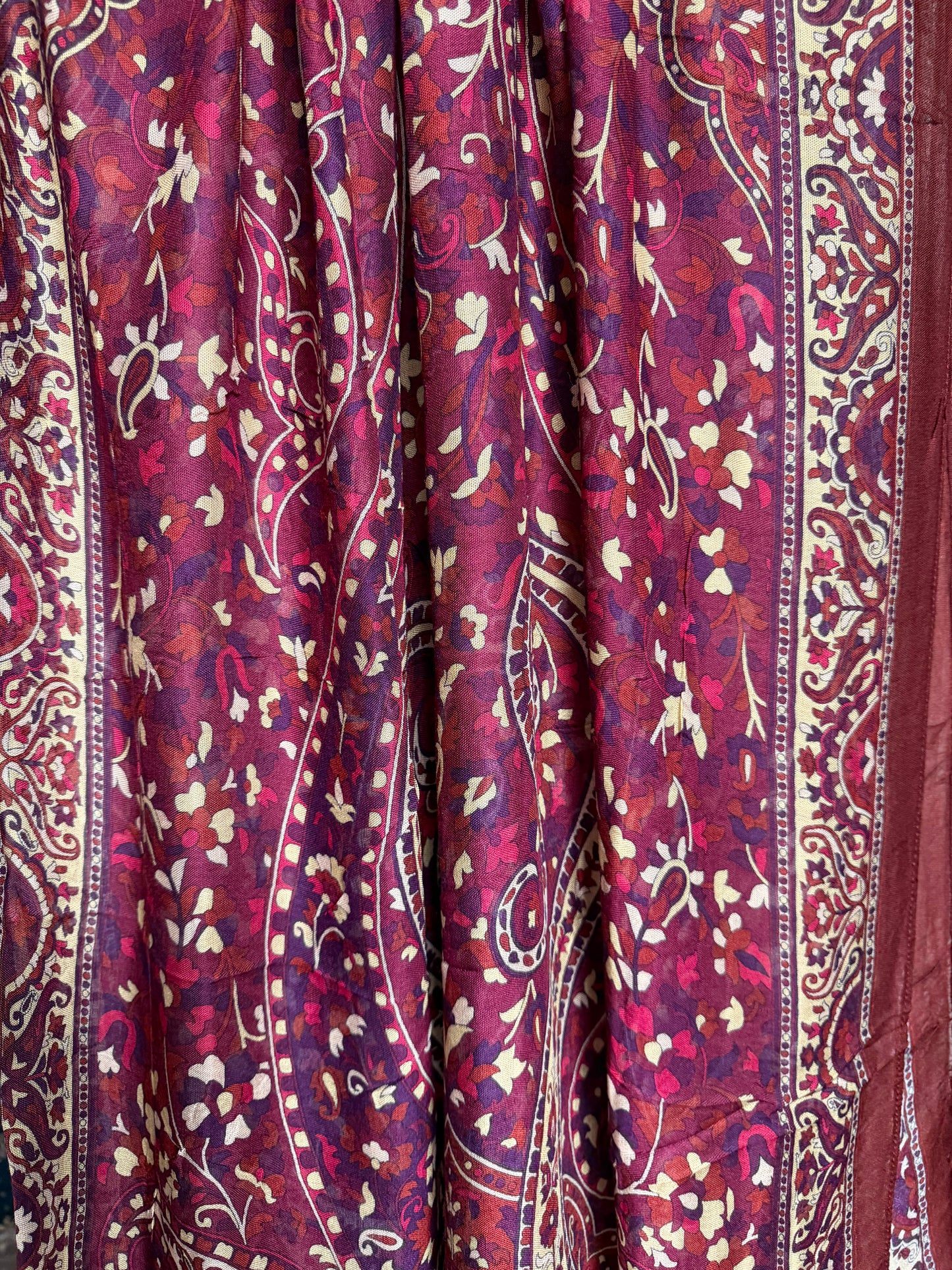 Burgundy Paisley Modal Hijab