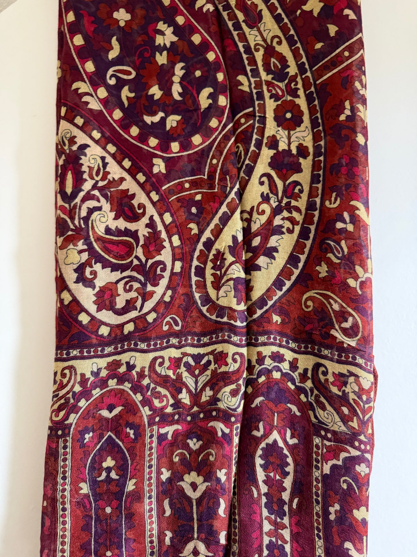 Burgundy Paisley Modal Hijab