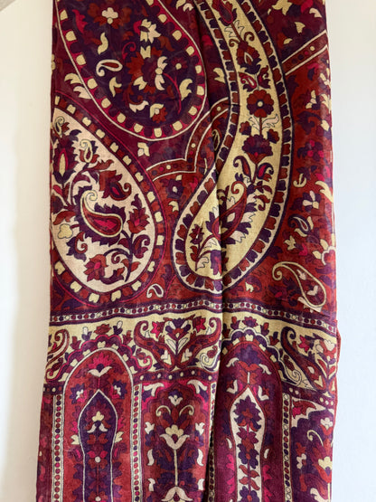Burgundy Paisley Modal Hijab