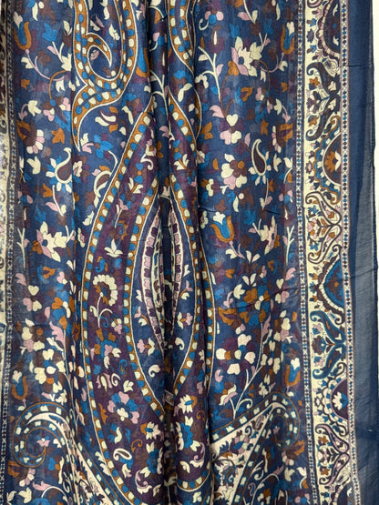 Navy Paisley Print Modal Hijab