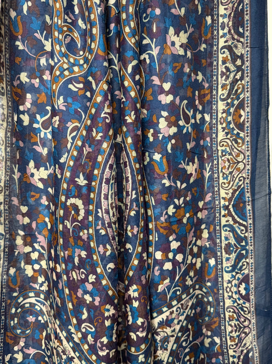 Navy Paisley Print Modal Hijab