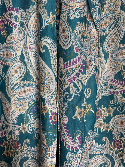 Teal Paisley Modal Hijab