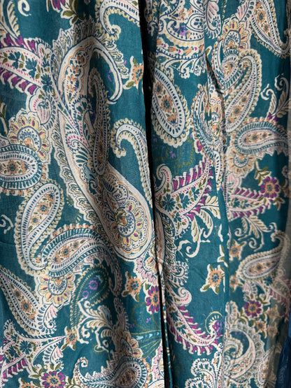 Teal Paisley Modal Hijab