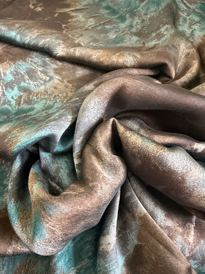 WaterColour Print Silk Chiffon Hijab