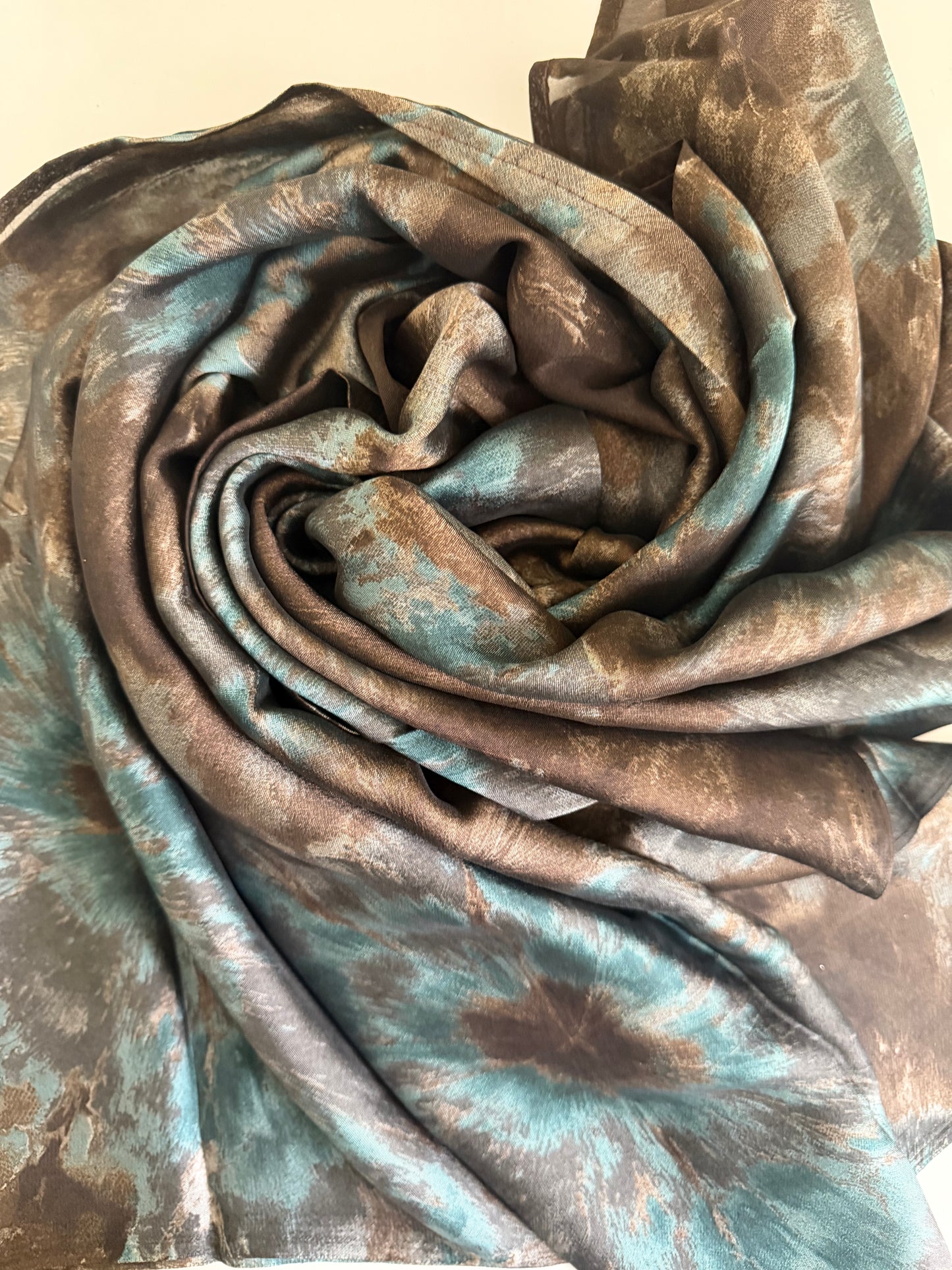 WaterColour Print Silk Chiffon Hijab