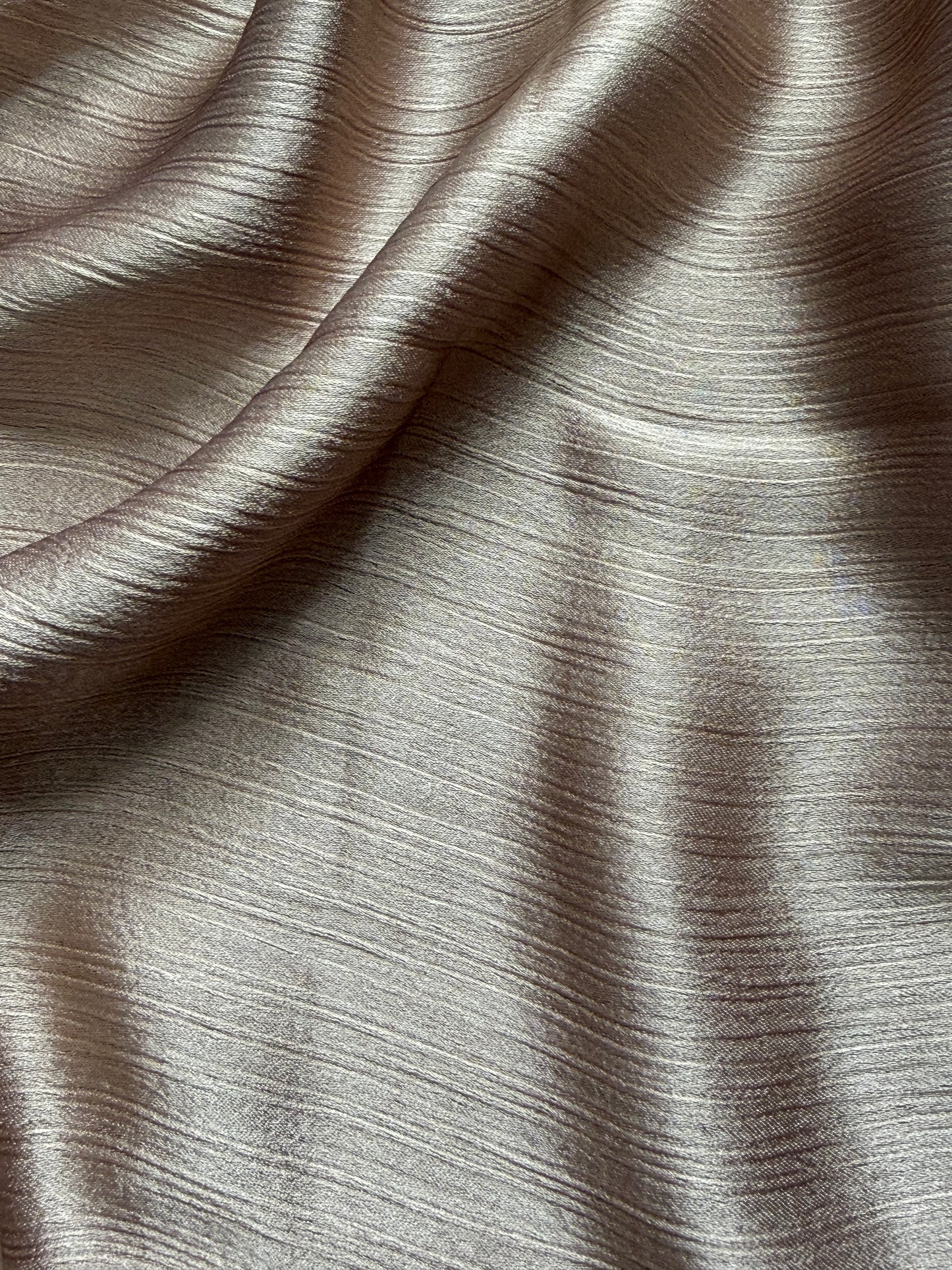 Muna Satin Crinkle Hijab - Taupe