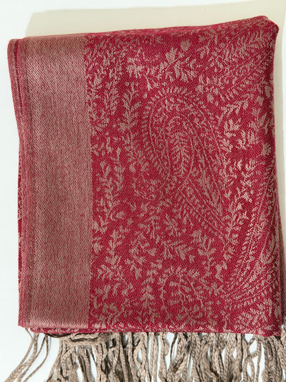 Burgundy Pashmina Hijab