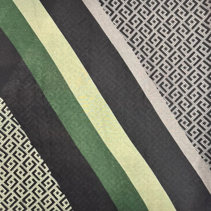 Geometric Print Hijab - Emerald Shadow