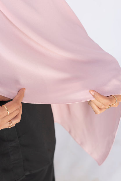 Opaque Chiffon Hijab - Powder Pink
