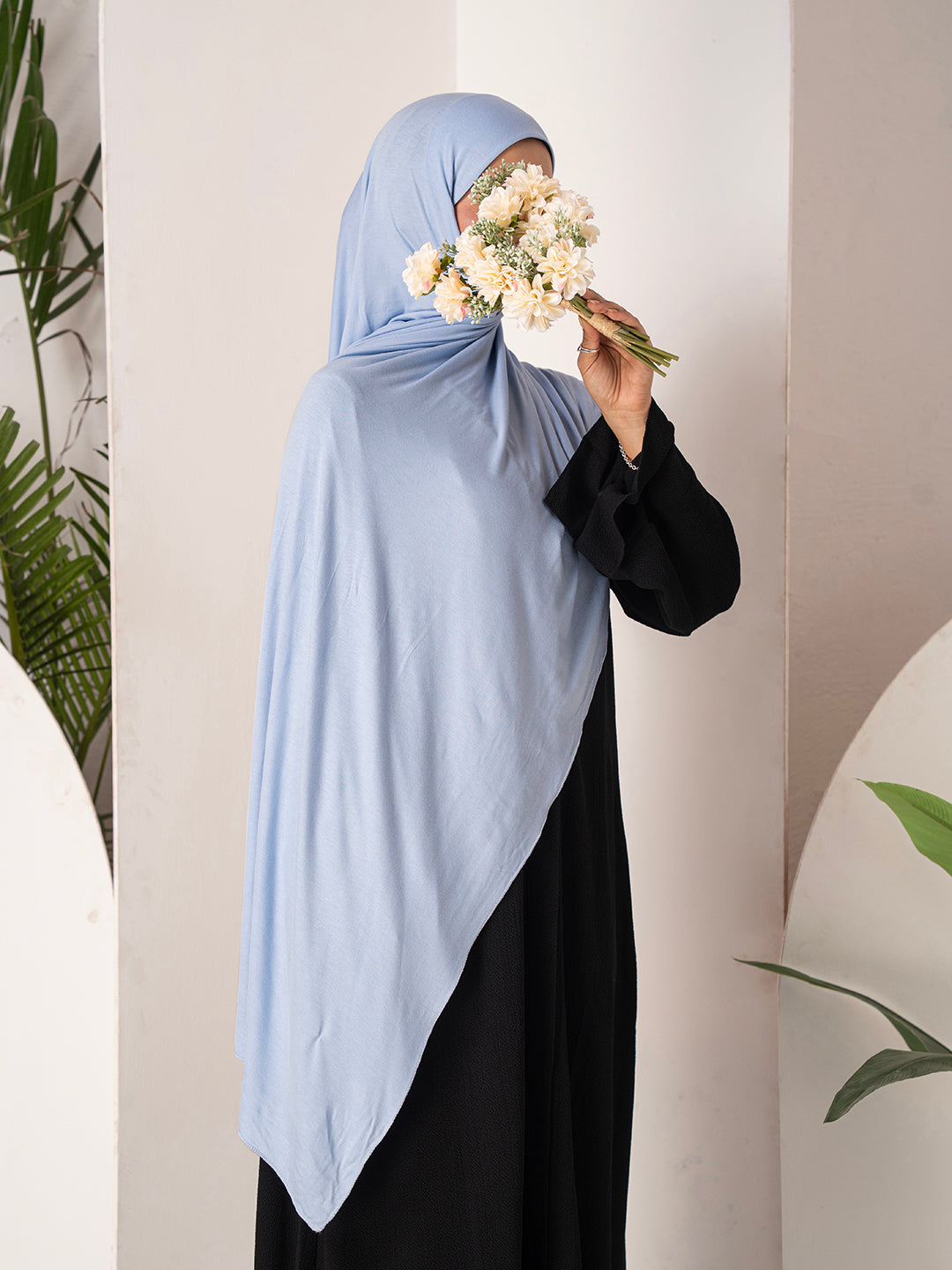 Premium Jersey Hijab - Baby Blue