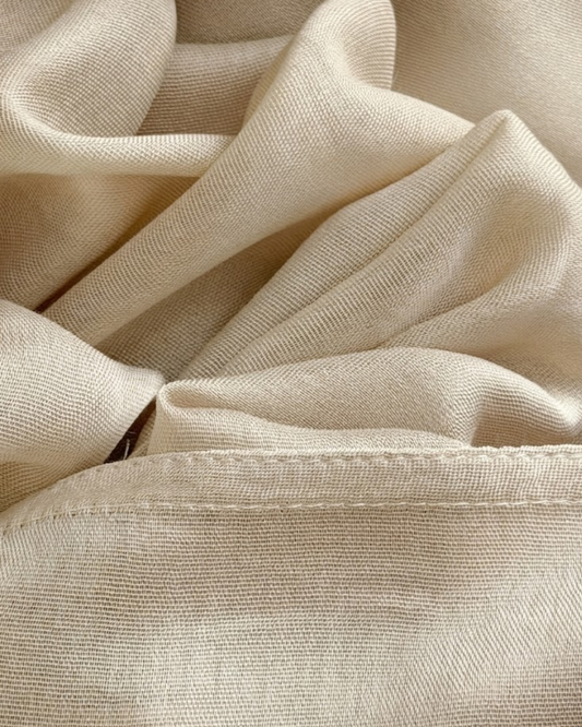 Premium Double Stitch Modal Hijab - Beige