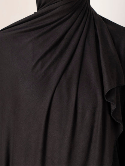 Premium Jersey Hijab - Jet Black