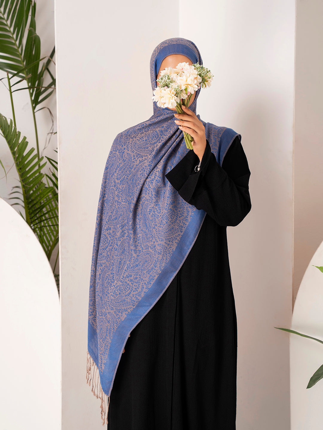 Royal Blue Pashmina Hijab