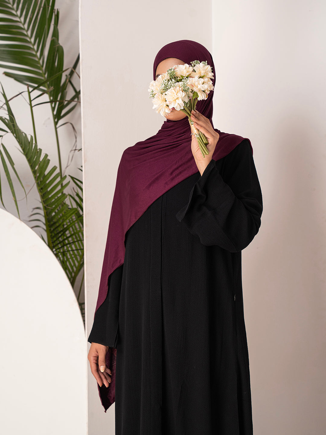 Premium Jersey Hijab - Burgundy