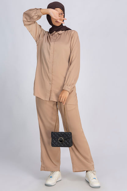Modest Co-Ord Set - Rose Gold