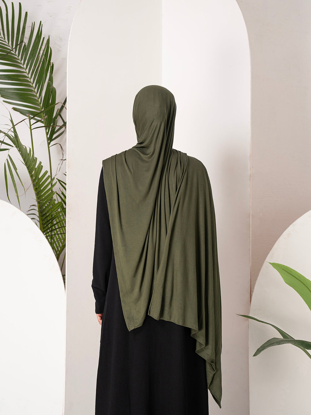Premium Jersey Hijab - Khaki