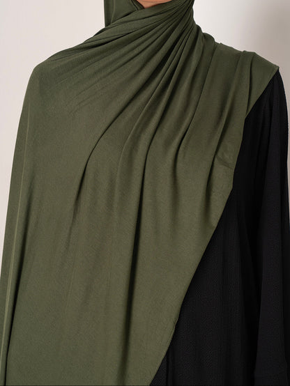 Premium Jersey Hijab - Khaki