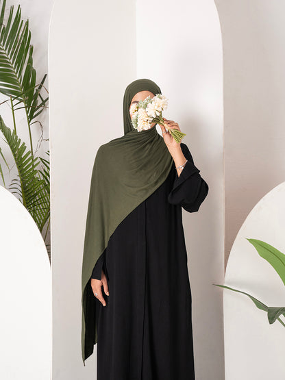 Premium Jersey Hijab - Khaki