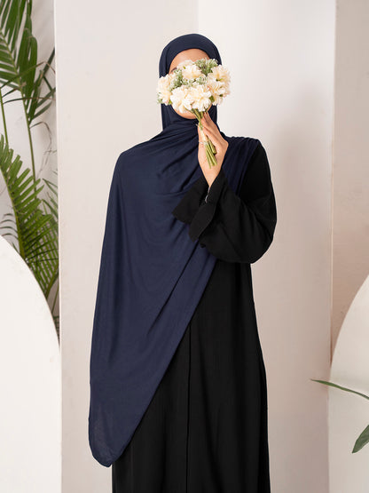 Premium Jersey Hijab - Navy Blue