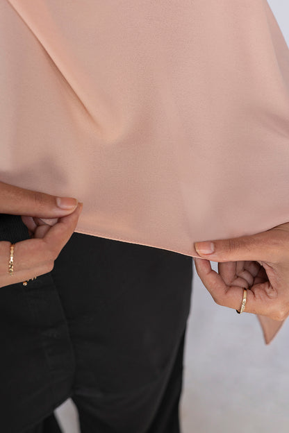Opaque Chiffon Hijab- Nude