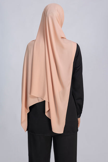 Opaque Chiffon Hijab- Nude
