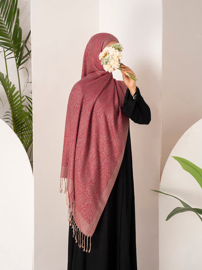 Burgundy Pashmina Hijab