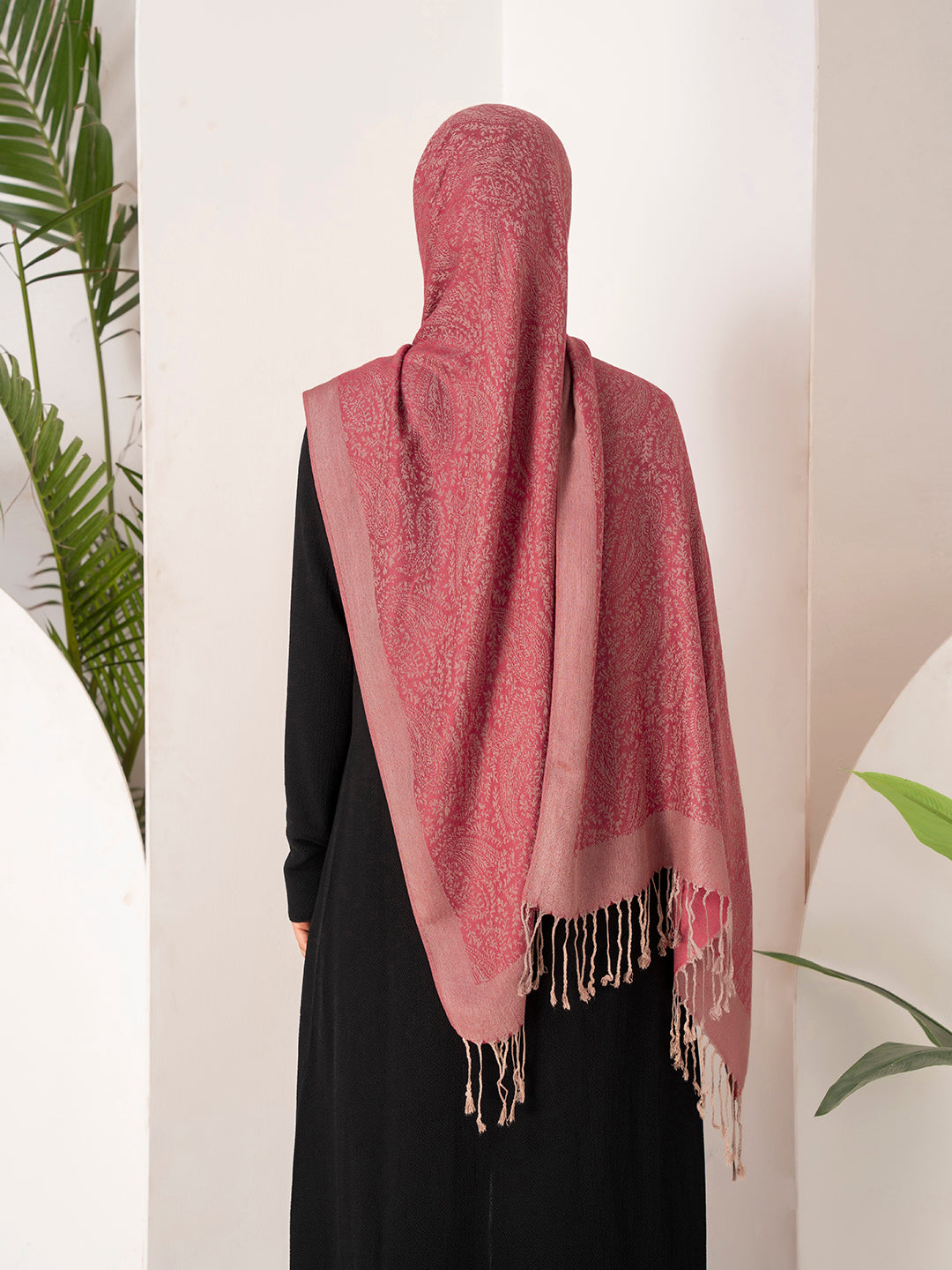 Burgundy Pashmina Hijab