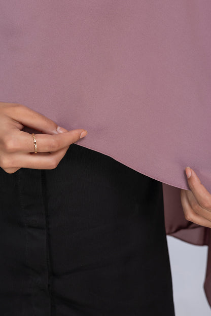 Opaque Chiffon Hijab- Dusty Purple