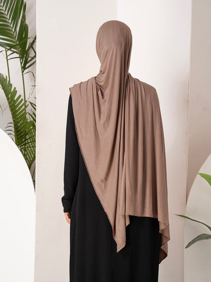 Premium Jersey Hijab - Taupe